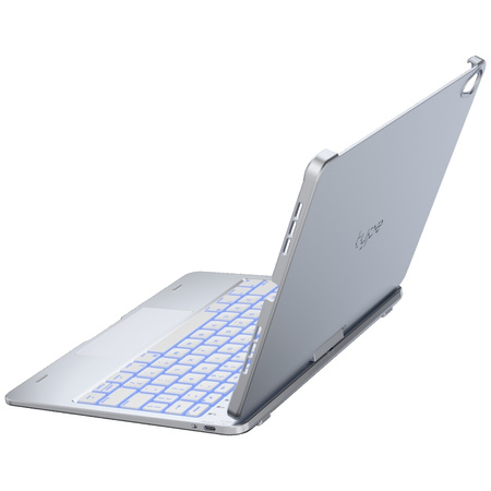Etui Typecase Flexbook Touch             z klawiaturą do iPad Air 11" 2024/2025 srebrny