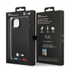 Etui BMW BMHCP14S22PTDK iPhone 14 6,1" czarny/black Leather Stamp Tricolor