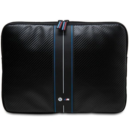 BMW Sleeve BMCS14COMSCAKL 14czarny/black Carbon Blue Stripes