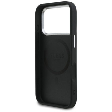 Etui Guess Classic Logo MagSafe do       iPhone 17 Pro czarny