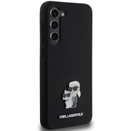 KARL LAGERFELD CASE DO SAMSUNG S24+ S926 SILICONE KARL&CHOUPETTE METAL PIN
