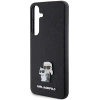 Etui Karl Lagerfeld Saffiano Karl&Choupette Metal Pin na Samsung Galaxy S24 - czarne