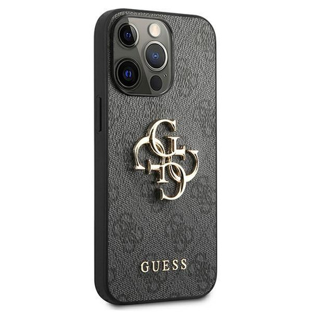Guess GUHCP13X4GMGGR iPhone 13 Pro Max 6,7" szary/grey hardcase 4G Big Metal Logo