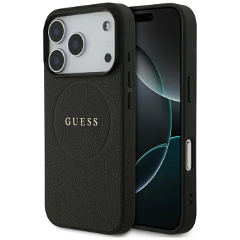 GUESS ETUI GRAINED RING MAGSAFE DO IPHONE 17 PRO POKROWIEC MAGNETYCZNY