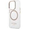 Guess GUHMP15XHTRMD iPhone 15 Pro Max6.7 złoty/gold hard case Metal Outline Magsafe