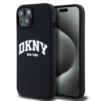 DKNY ETUI LIQUID SILICONE DO IPHONE 15 PLUS 14 PLUS 6.7 DO MAGSAFE Z LOGO