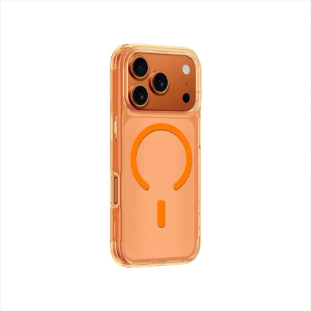 Etui AMAZINGTHING Minimal Mag na iPhone 17 Pro Max kompatybilne z MagSafe - pomarańczowe
