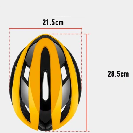 Kask rowerowy Rockbros 10110004005 rozmiar L - żółto-czarny