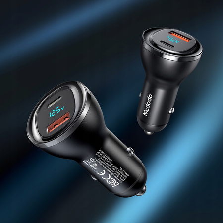 Mcdodo car charger, USB/ USB-C, PD 95W LCD CC-5670