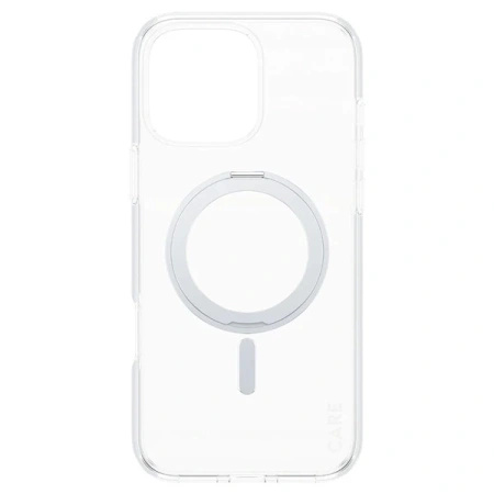 Etui CARE by PanzerGlass Feature Kickstand Case z MagSafe na iPhone 16 Pro Max - srebrne