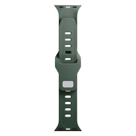 42/44/45/46/49 mm Dark Green (big) - 3mk Silicone Watch Strap for Apple