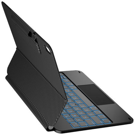 Etui Typecase Edge z klawiaturą do iPad  11" (A16) 2025 / iPad 10.9" 2022 włókno węglowe