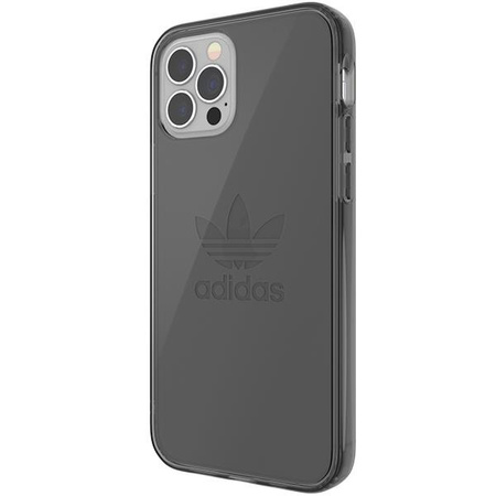 Etui Adidas OR Protective na iPhone 12 / iPhone 12 Pro Clear Case czarny przezroczysty/smokey black 42385