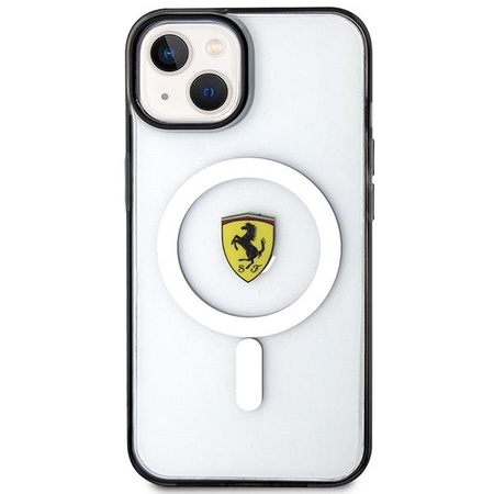 Etui Ferrari FEHMP14SURKT na iPhone 14 przezroczysty/- przezroczyste hardcase Outline Magsafe