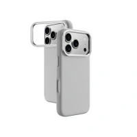 AMAZINGTHING ETUI GLAMOUR DO IPHONE 17 PRO MAX Z PODSTAWKĄ SZARE