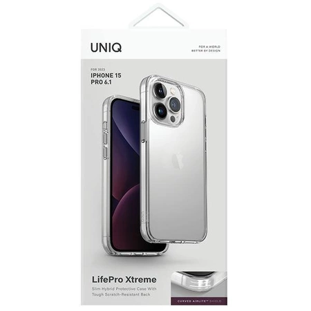 Etui UNIQ LifePro Xtreme Magclick Charging do iPhone 15 Pro - przezroczyste