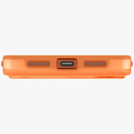 Etui UNIQ Clario do iPhone 17 Pro Magclick Charging pomarańczowy