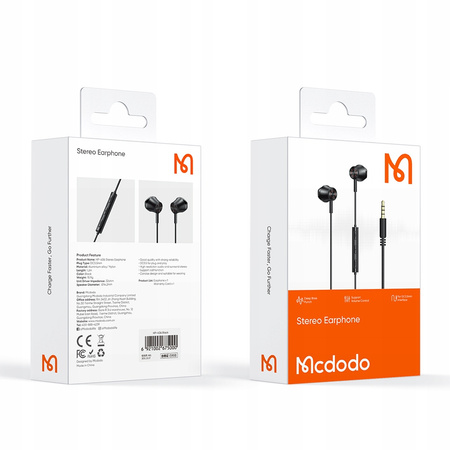 MCDODO IN-EAR MINI JACK HEADPHONES WITH MICROPHONE
