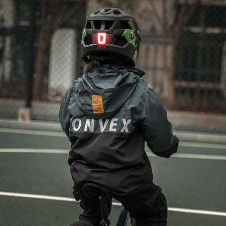 Kask rowerowy Rockbros TS-61 10110061004 dziecięcy z odpinaną szczęką rozmiar M (54-57) - zielony