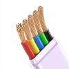 MCDODO KABEL USB-C KĄTOWY SZYBKIE ŁADOWANIE USB TYP C 3A 65W FIOLETOWY 1M
