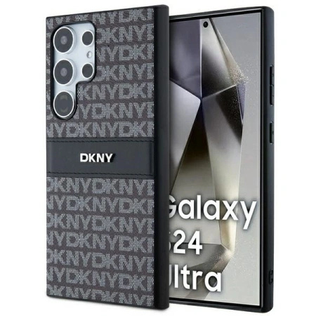 DKNY POKROWIEC DO SAMSUNG S24 ULTRA S928 HARDCASE SKÓRZANY Z LOGO METALOWYM