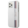 Etui U.S. Polo Assn. Tricolor Collection na iPhone 12 Pro Max - białe