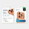 Szkło na obiektyw AMAZINGTHING AR Sapphire na iPhone 17 Pro / Pro Max - z pomarańczową ramką
