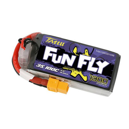 TATTU BATERIA 1300MAH 11.1V 100C 3S1P DO DRONÓW Z WYSOKIMI PARAMETRAMI LIPO