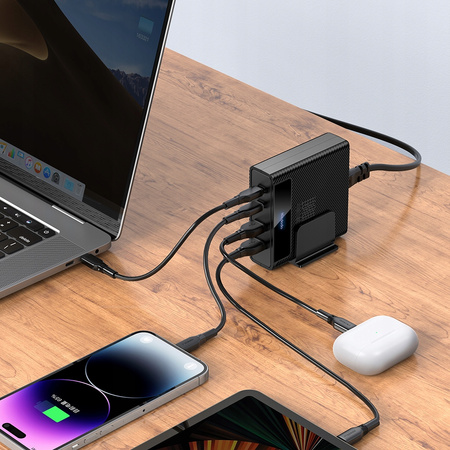MCDODO STACJA DOKUJĄCA SZYBKA ŁADOWARKA SIECIOWA USB-C USB 100W GAN + KABEL
