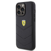 Etui Ferrari Quilted Metal Logo na iPhone 15 Pro Max - czarne