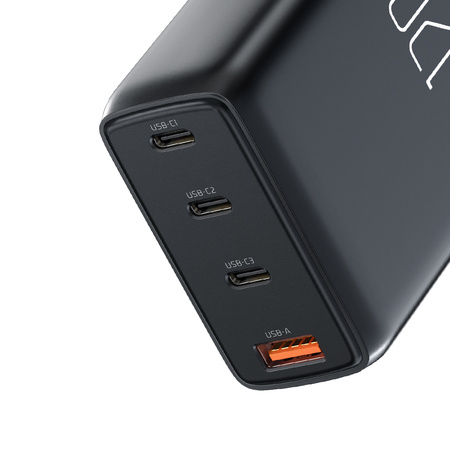 £adowarka do telefonu, GaN, Fast, USB-C/ USB, 4 Porty, 120W, kabel USB-C, Mcdodo