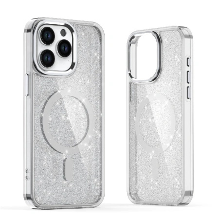 HURTEL ETUI CASE DO IPHONE 16 DO MAGSAFE TELEFON Z BROKATOWĄ POWŁOKĄ