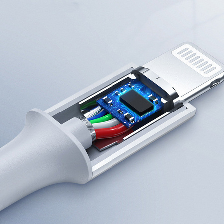 Ugreen kabel przewód USB Typ C - Lightning 3A 0,25 m biały (US171)