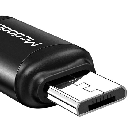 Adapter do telefonu Mcdodo Przejściówka USB -C  do Micro USB  czarny