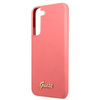Guess GUHCS22MLSLMGFU S22+ S906 fuksja/fuchsia hardcase Silicone Script Metal Logo