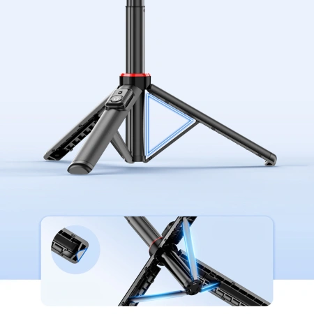 HURTEL SELFIE STICK 1.3M DO TELEFONÓW TELESKOPOWY TRIPOD ZUCHWYT NA TELEFON