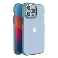 HURTEL ETUI SILIKONOWE POKROWIEC DO IPHONE 14 PRO MAX Z RAMKĄ SPRING CASE