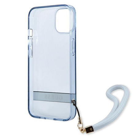 Guess GUHCP13SHTSGSB iPhone 13 mini 5,4" niebieski/blue hardcase Translucent Stap