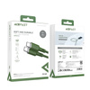 Acefast kabel USB Typ C - USB Typ C 1,2m, 60W (20V/3A) zielony (C2-03 oliver green)