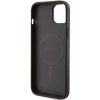 Etui Guess 4G Collection Leather Metal Logo MagSafe na iPhone 14 / 15 / 13 - brązowe