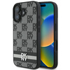 DKNY ETUI HARDCASE DO IPHONE 16 6.1 WZÓR CHECKERED STRIPES WYSOKIEJ JAKOŚCI