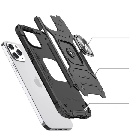 WOZINSKY RING ARMOR ETUI PANCERNE DO IPHONE 14 PRO MAX MAGNETYCZNY UCHWYT