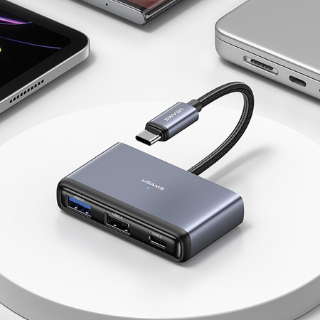 USAMS ADAPTER HUB 5W1 USB 3.0 USB-C DO WINDOWS MACBOOK TABLET SMARTFON