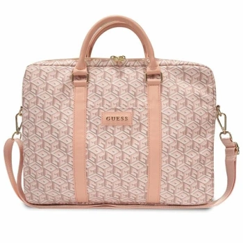 Torba Guess GCube Stripes GUCB15HGCFSEW na laptopa 16" - brązowa