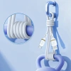 Kabel Dudao L25T USB-A - USB-C silikonowy 5A 1m - biały