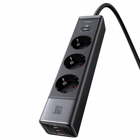 MCDODO POWER STRIP CHARGER GAN TYPE C 6X USB-C USB AC 1.5M