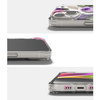 Ringke Fusion Design pancerne etui pokrowiec z żelową ramką iPhone 14 Plus przezroczysty (Purple rose) (FD637E29)