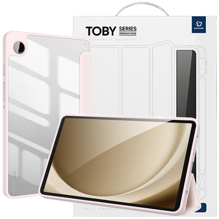 Etui z klapką podstawką Dux Ducis Toby do Samsung Galaxy Tab A9 8.7'' - różowe