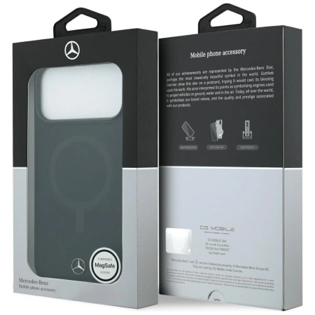 MERCEDES ETUI DO IPHONE 17 PRO MAX MAGSAFE Z GŁADKĄ SKÓRĄ WYSOKIEJ