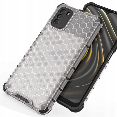 Honeycomb etui pancerny pokrowiec z żelową ramką Xiaomi Poco M3 przezroczysty